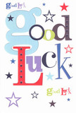The heartening sense of encouragement bursts forth from this bold, playful card-its 'Good Luck' message arranged in a colourful dance that mirrors the lively energy found in Wandsworth's markets on a sunny Saturday. Oversized, pastel-blue letters intertwine with rich reds, lush moss greens, and deep purples, each thoughtfully chosen by a designer who understands the art of well-wishing, just as our local florists blend blooms and greenery with intention. Pops of navy, lilac, and a splash of citrus lime create a lively cascade across the pristine white surface, punctuated by whimsical stars that twinkle like hopes flung into the Wandsworth sky over Brandlehow Road. The cardstock's smooth, crisp texture feels luxurious under the fingers, heightening the act of gifting-a moment of tactile sincerity akin to handing over a just-tied bouquet. Meant to mark exciting new chapters-be it for a student embarking on exams, a friend starting a new role, or someone daring to dream-this card resonates with heartfelt optimism and the uplifting spirit that defines Wandsworth. Every element, from font to colour, captures the simple, enduring magic of believing in someone, making each delivery from our community all the more meaningful.